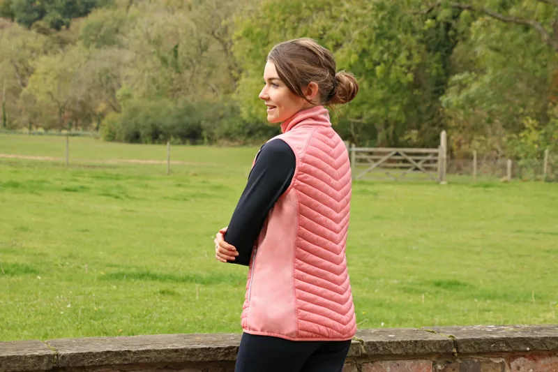 Hy Equestrian Synergy Sync Lightweight Padded Gilet - Rose-2